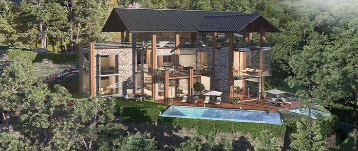 Eldeco Terra Grande Rishikesh luxury 4 and 5 BHK villas with private pool